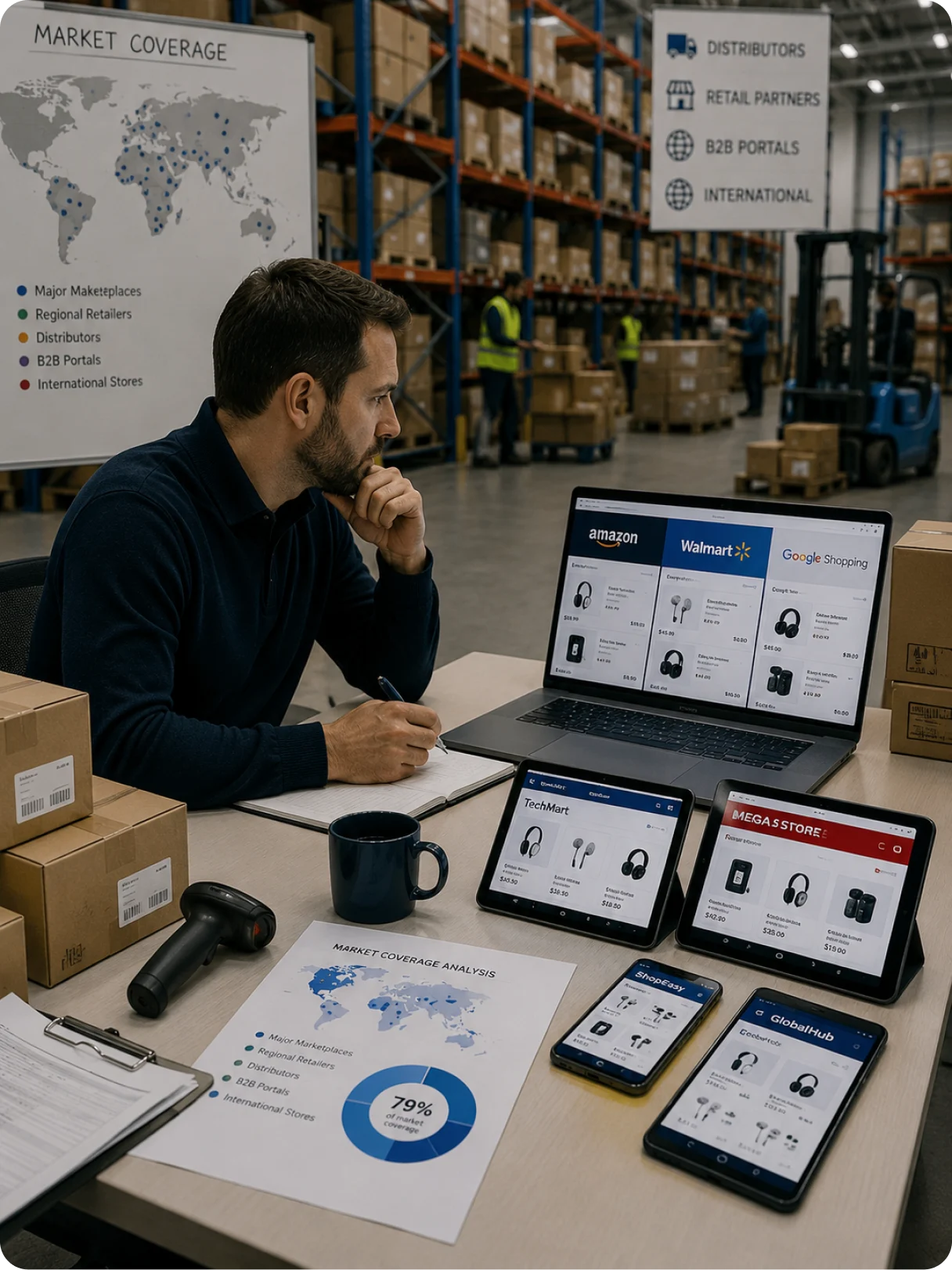 A buyer reviewing the same product across marketplaces and regional retailers most pricing tools never reach