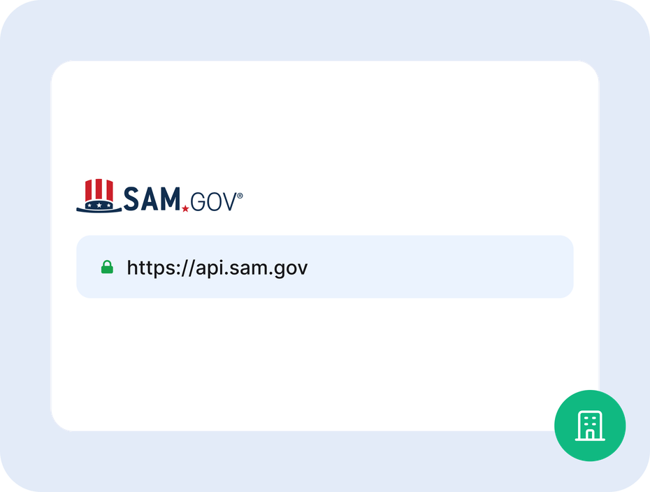 The official SAM.gov API endpoint being read over a secure connection